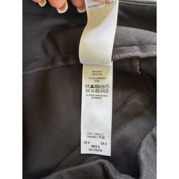 Juicy Couture Black Label Harper Ponte Slant Gold Zippers Bodycon Pencil Skirt 8 - Picture 7 of 7